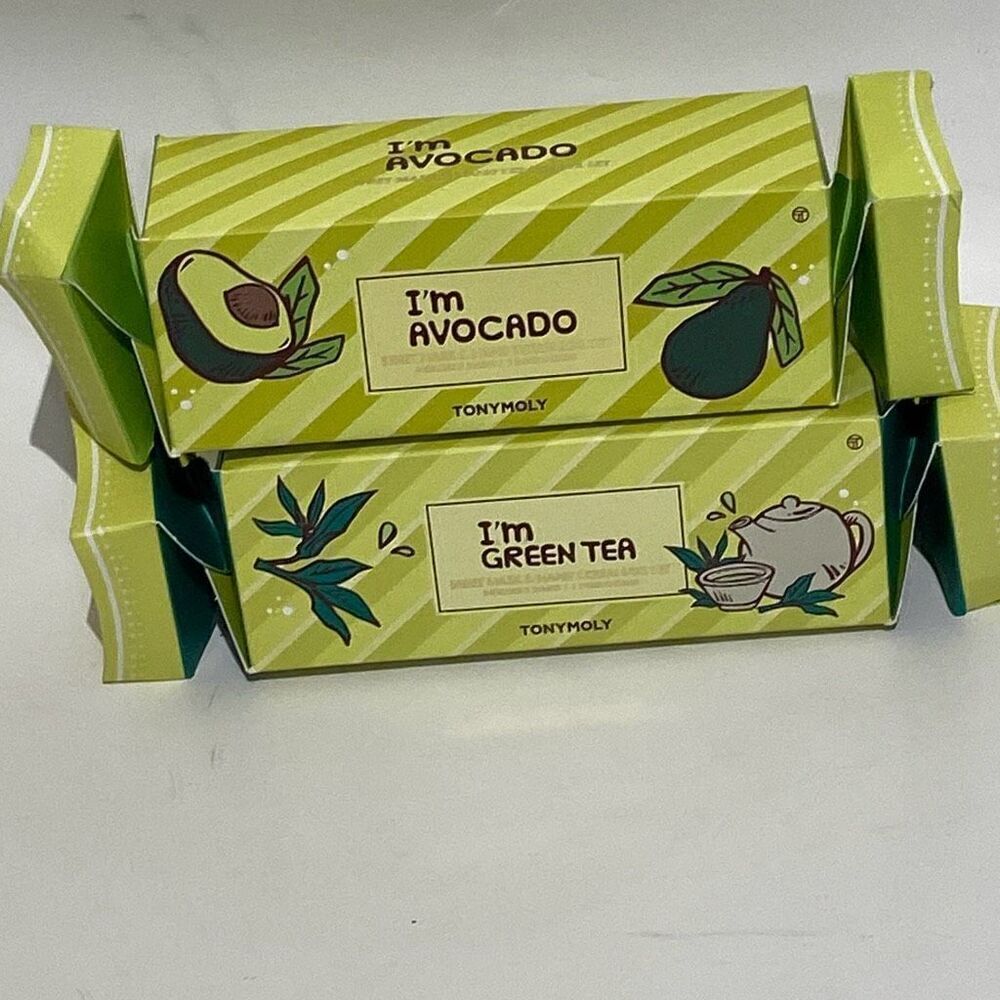 Tomy Moly‎ Green I'm Avocado I'm  Green Tea Sheet Mask & Hand Cream Box Set